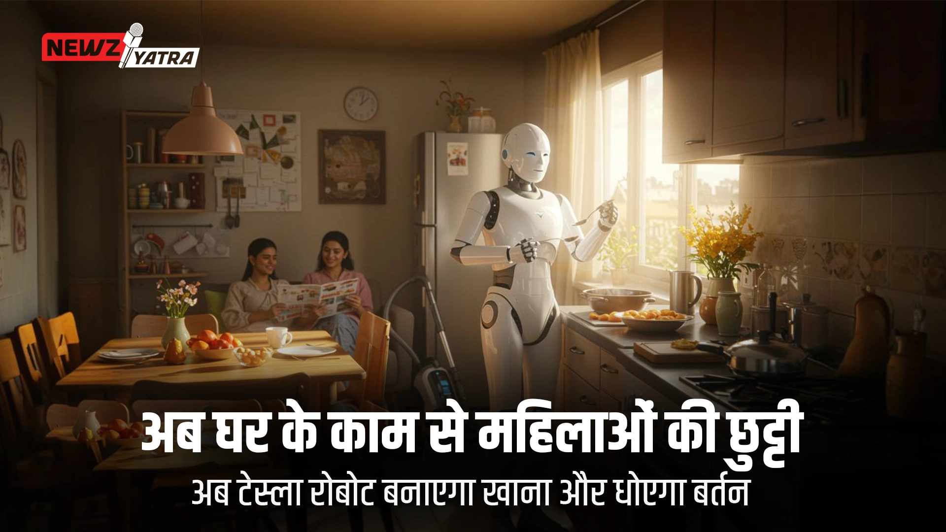 घर के काम से महिलाओं की छुट्टी ! अब टेस्ला रोबोट बनाएगा खाना और धोएगा बर्तन (टेस्ला रोबोट)