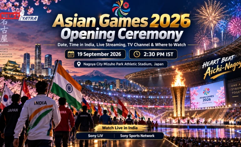 Asian Games 2026 Opening Ceremony: Date, Time in India, Live Streaming, TV Channel and Where to Watch
