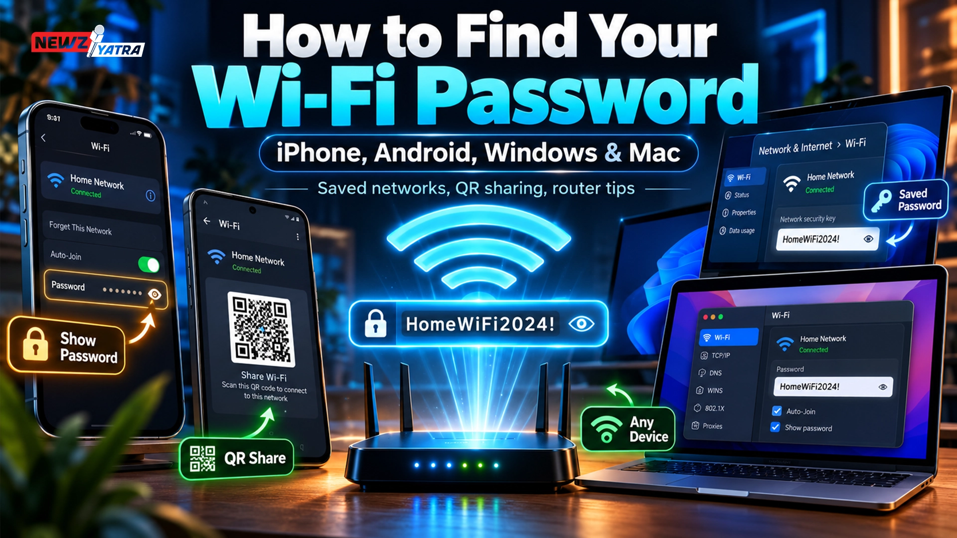 How to Find Your Wi-Fi Password on Any Device: iPhone, Android, Windows & Mac