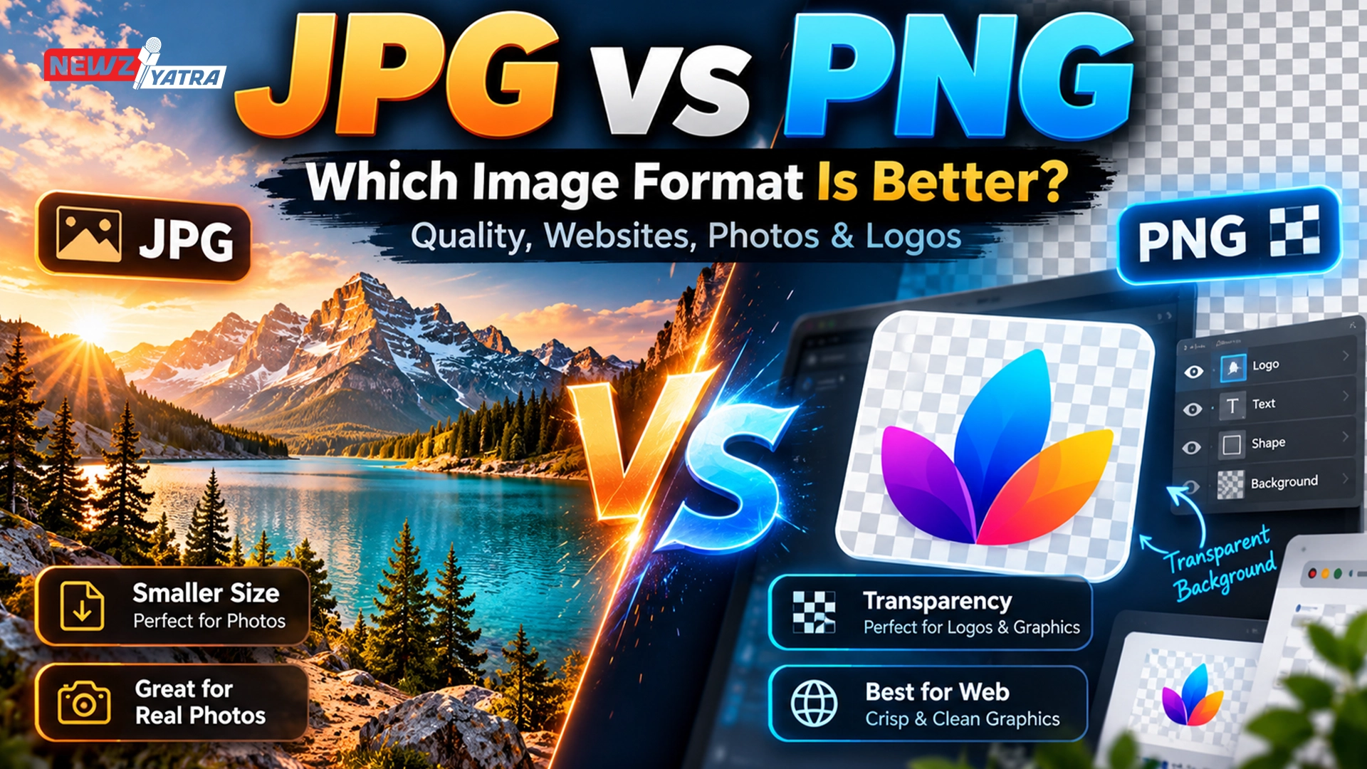 JPG vs PNG: Which Image Format Is Better for Quality, Websites, Photos and Logos?