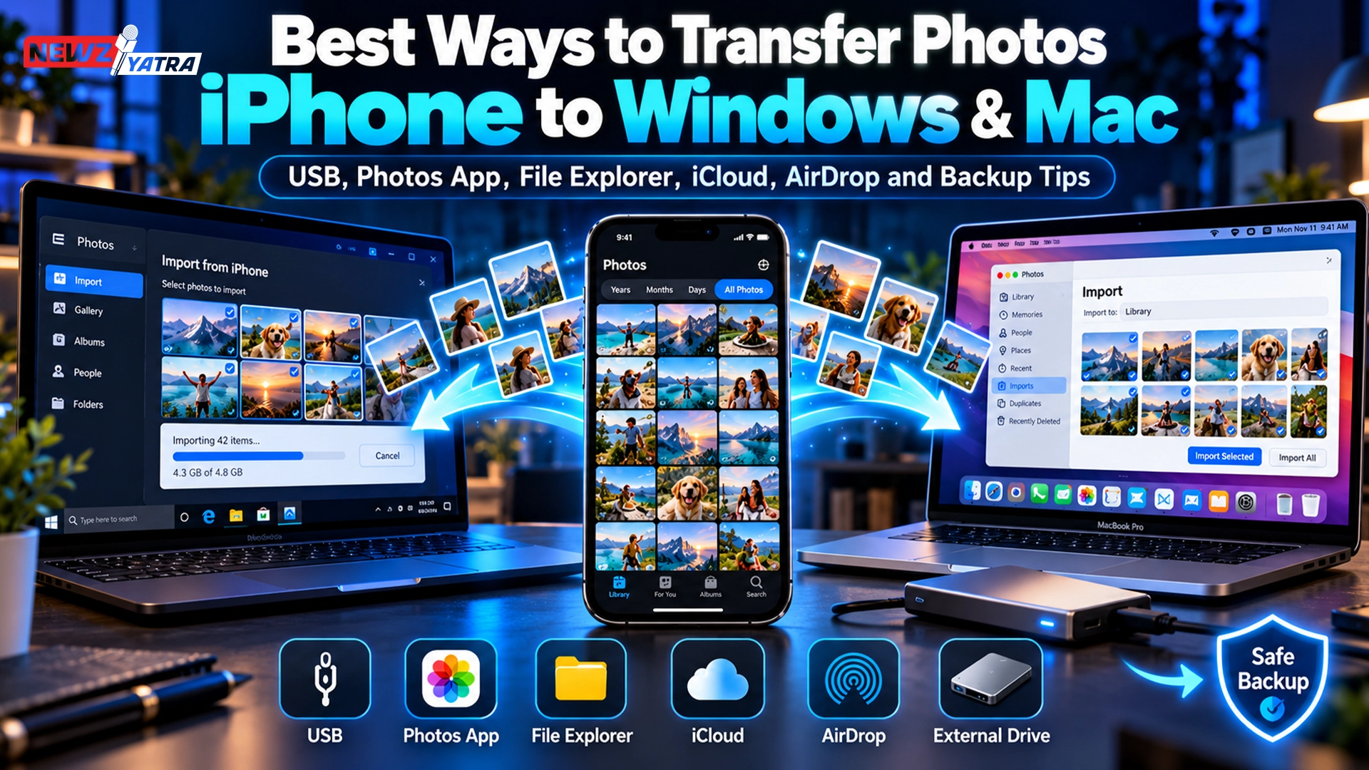 How to Transfer Photos from iPhone to Computer: 7 Easy Methods for Windows & Mac